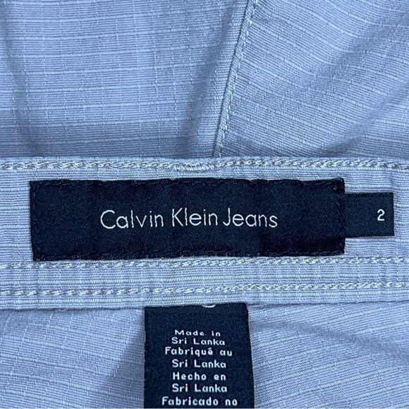 SIZE 2 CALVIN KLEIN GREIGE GREY BEIGE KHAKI SHORTS LIGHTWEIGHT - Picture 6 of 9